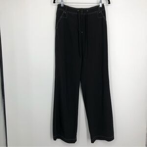 GERARD DAREL Black Slick Lightweight Casual Pants